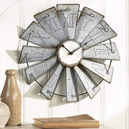 Large Windmill Wall Clock